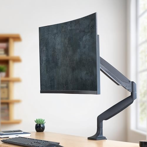 VIVO Premium Aluminum Height Adjustable Single Monitor Articulating Desk Mount Stand w/Gas Spring Arm Fits up to 32" Screen (STAND-V001Q) - Image 2
