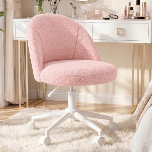 EnHomee Vanity Chair with 13" Back Lumbar Support & 20" Wide Seat by EnHomee
