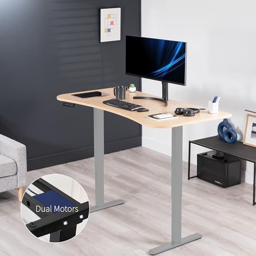VIVO Light Wood 60 x 24 in Standing Desk, DESK-KIT-E2G1C - Image 3