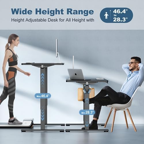 DUMOS 63 Inch Electric Standing Desk, Memory Adjustable Home Office Desk - Image 4