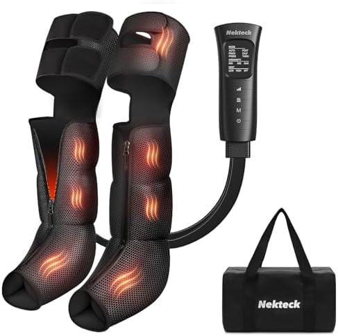 Nekteck Leg Compression Massager with Heat for Circulation and Pain Relief by Nekteck