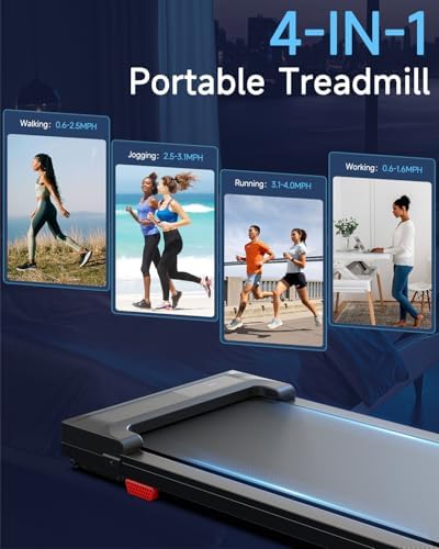 Walking Pad Treadmill for Home - Under Desk Treadmills Mini Portable Walking Running Machine Slim Compact Small Lightweight - Image 4