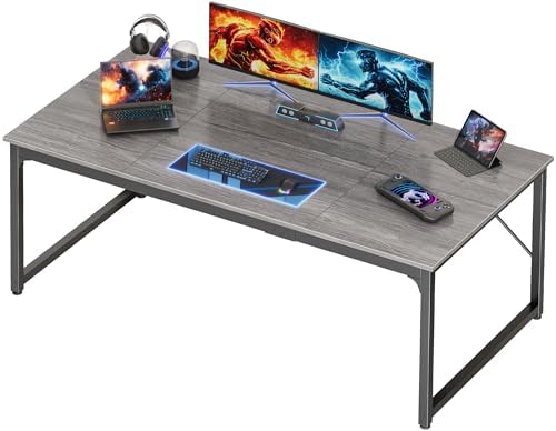 PRAISUN 63 X 29.5 Inch Computer Desk with Deeper Desktop by PRAISUN