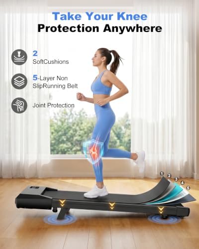 6% Incline 300 lbs Walking Pad Under Desk Treadmill - Image 6