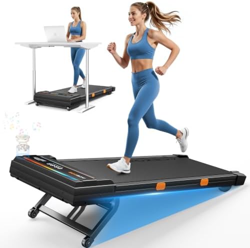 Walking Pad Treadmill with 15% Auto Incline, Under Desk Treadmill for Home by AcezoeFitness
