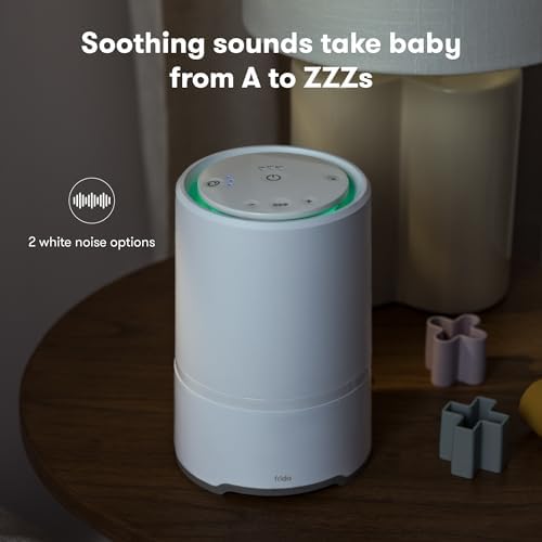 Frida Baby 3-in-1 Baby Air Purifier for Allergy Relief, Sound Machine for Sleeping + Nightlight, HEPA Filter Purifier-for Bedroom with 3 Fan Speeds, Easy-Change Filter, Auto-Off Timer (Pack of 4) - Image 5