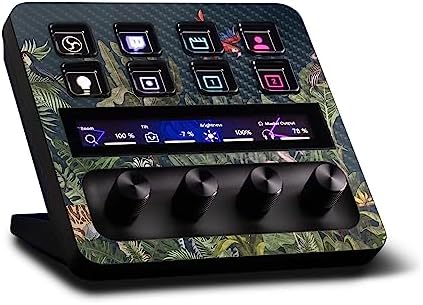 MightySkins Carbon Fiber Skin Compatible with Elgato Stream Deck + - Tropical Kingdom | Protective, Durable Textured Carbon Fiber Finish | Easy to Apply, Remove, and Change Styles | Made in The USA by MIGHTY+SKINS