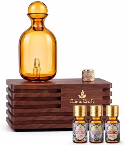 Waterless Essential Oil Diffuser for Home with 3 Oils, 4 Modes by Unknown