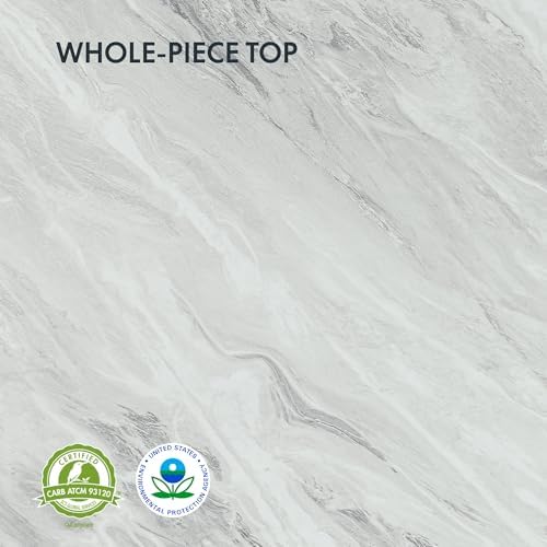 FLEXISPOT E6 3-Stage Dual Motor Electric Standing Desk 48 x 30 Sit Stand Up Desk, Holds 220 lbs, Adjustable Height w/Memory Presets, One-Piece Marble Grey Desktop & White Frame, Ships in 2 Boxes - Image 3