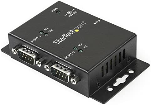 StarTech USB to Serial Adapter, 2-Port, DB9, FTDI, TAA (ICUSB2322I) by StarTech