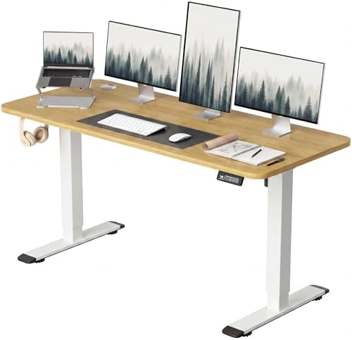Furmax 55 Inches Electric Height Adjustable Standing Desk Home Office Desk by Furmax