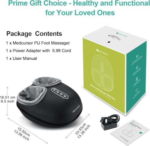 Medcursor Foot Massager with Heat, Shiatsu Deep Kneading, Size up to US 13 - Image 5