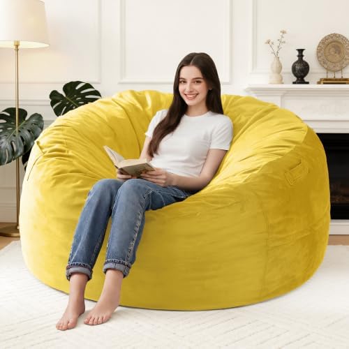 5FT Large Bean Bag Chairs for Adults,Beanbag with Washable Cover by Unknown