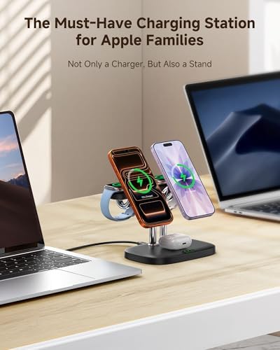 5-in-1 Magnetic Wireless Charger Dual Phone & Dual 5W Fast for Apple Watch - Image 6