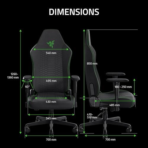 Razer Iskur V2 X Ergonomic Gaming Chair, Black - Image 2