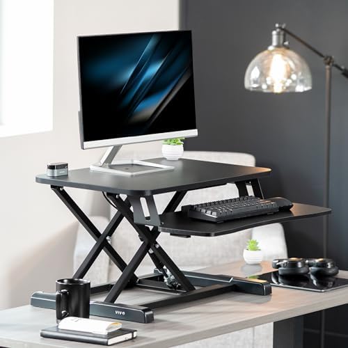 VIVO Black 26 in Standing Desk Converter, DESK-V026KB - Image 2