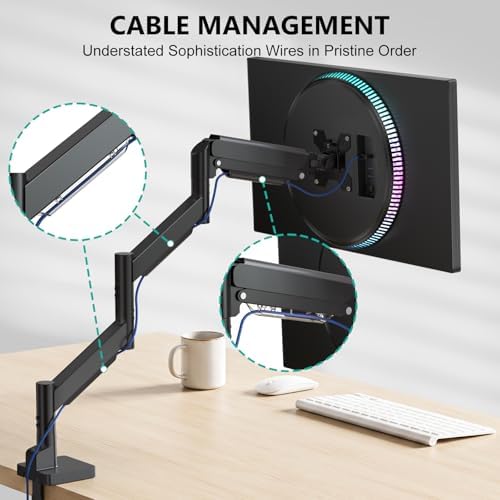WALI Extra Long Single Monitor Arm for 17-38 inch Screens, up to 26.4 lbs - Image 6