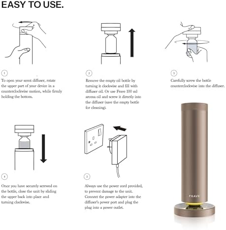 Tower Plug-in Waterless Essential Oil Diffuser, Almond Cream - Image 4