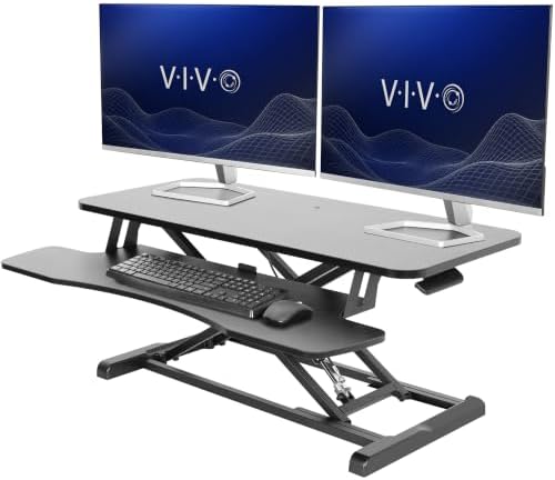 VIVO Black 36 in Standing Desk Converter, DESK-V036KB by VIVO
