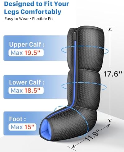 Air Compression Leg Massager with Heat for Foot & Calf Fast Recovery - Image 4