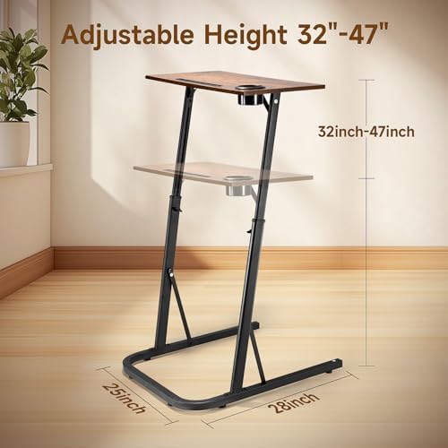 VTORY Adjustable Height Standing Desk for Walking Pad Treadmill，for Cycling - Image 3