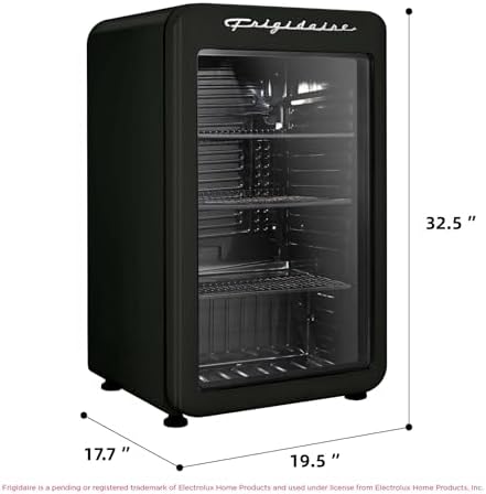 Frigidaire Retro Compact Refrigerator with Glass Door, 3.2 cu ft Countertop Fridge, Rounded Corners, Premium, for Office, Bedroom, Dorm Room, Cabin - Image 5