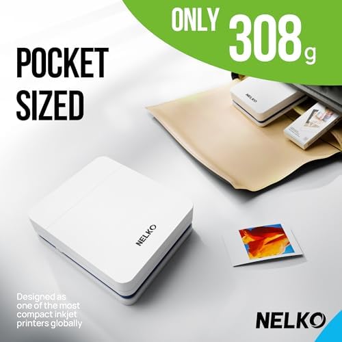 Nelko PP01 Photo Printer, 2x3 Portable Mini Printer with 100 Sheets, White - Image 2