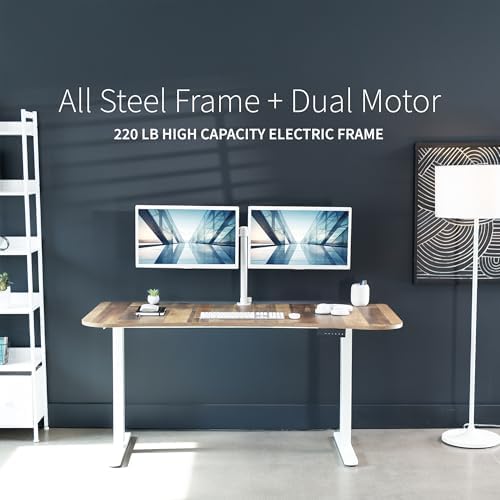 VIVO Reclaimed Wood 60 x 24 in Standing Desk, DESK-KIT-E2W1P - Image 6