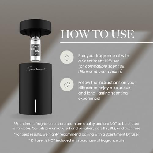 Scentiment Amalfi Coast Diffuser Oil - Premium Hotel Scent with Notes of Citrus, Lemongrass & Jasmine Home Scent, Hotel Fragrance Oil Diffuser Refill - 1.69 fl oz (50 mL) - Image 5