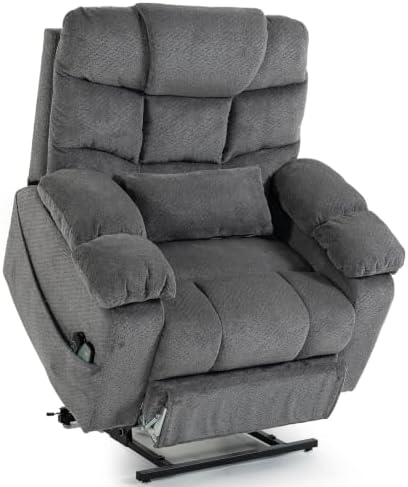 500lbs Heavy Duty Power Lift Recliner for Tall Man 6'5" Extended Footrest by Ymutrtcr
