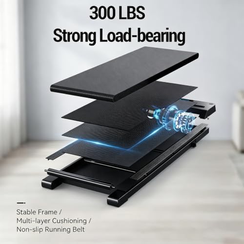 Quiet Under Desk Compact Electric Treadmill for Home and Office - Image 3