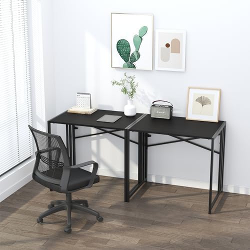 Lutown-Teen Folding Computer Desk 32 inch, Black - Image 6