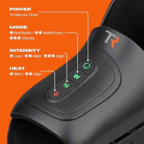 TRIDUCNA Foot and Ankle Massager with Heat - Electric Feet Massage Machine with Deep Kneading and Air Compression for Plantar Fasciitis, Foot Muscle Relax at Home or Office, Fathers Day Gift - Image 4