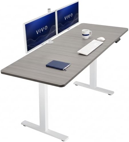 VIVO Dark Gray 71 x 30 in Standing Desk, DESK-KIT-1W7G by VIVO