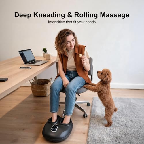 LEERCON Shiatsu Foot Massager with Heat for Plantar Fasciitis Neuropathy - Image 5