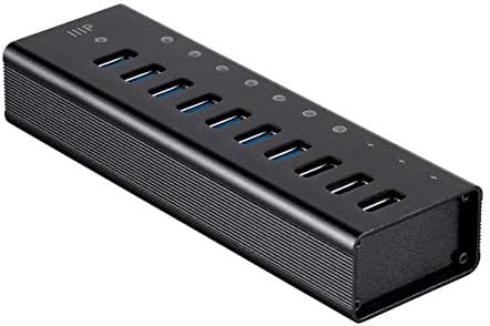 Monoprice 7-Port USB 3.0 Hub, Heavy Duty Aluminum, Plug and Play with 3 Charging Ports, AC Adapter - Image 4