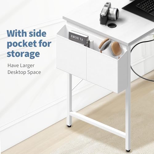 DUMOS Corner Gaming Desk with Power Strip, Storage Shelves - Image 6