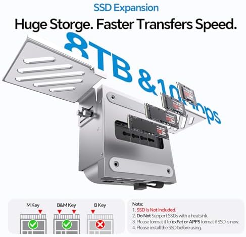 Mac mini M6, M5 Pro, M4 Dock & Stand with 8Tb SSD Enclosure & HDMI 4K@60Hz - Image 3