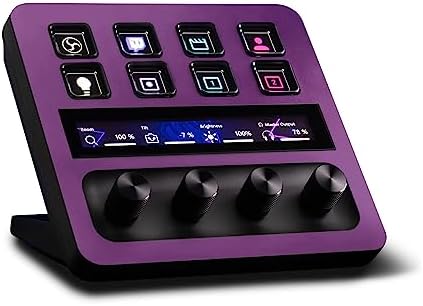 MightySkins Skin Compatible with Elgato Stream Deck + - Solid Purple | Protective, Durable, and Unique Vinyl Decal wrap Cover | Easy to Apply, Remove, and Change Styles | Made in The USA by MIGHTY+SKINS