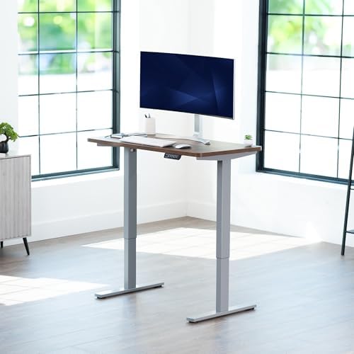VIVO Rustic Vintage Brown 43 x 24 in Standing Desk, DESK-KIT-1G4N - Image 2