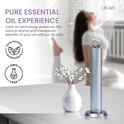 Diffuser Oil Machine, Rechargable Electric Diffuser, Aluminum Aromatherapy Diffusers for Home, Office, Spa, Cold Air Scent Diffuser, Hotel Collection Diffuser Design - Image 5