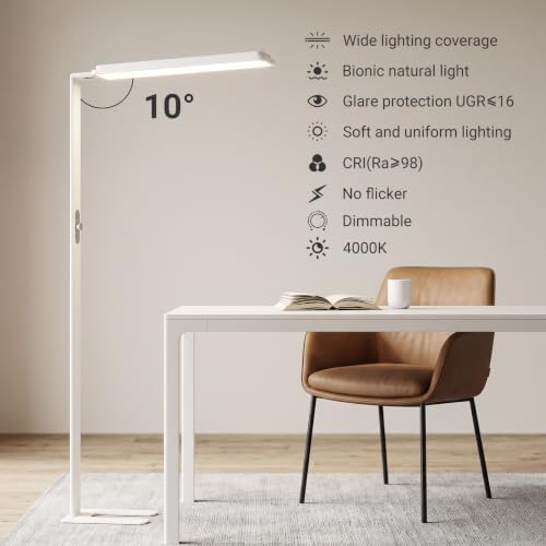 LED Floor Lamp 68inch Standing led Desk Light Eye-Caring Reading Study - Image 3