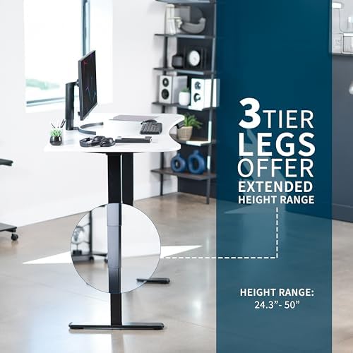 VIVO White 63 x 32 in Standing Desk, DESK-KIT-2B1W - Image 5