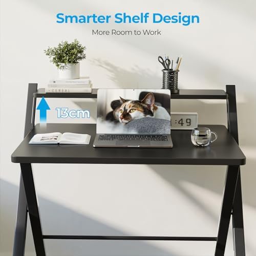 GreenForest Folding Desk No Assembly, Sturdy Computer Desk for Small Spaces - Image 5