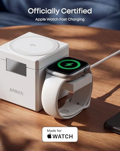 Anker 3-in-1 Cube MagSafe Compatible Qi2 15W Foldable Charging Station - Image 4