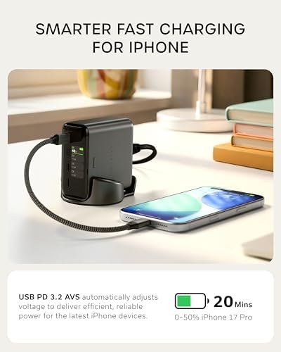 Satechi ChargeView 140W GaN Charger, Live Power Display, Space Black - Image 5