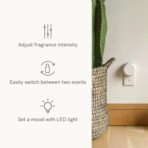 Pura - Smart Home Fragrance Device Starter Set - Pura 4 - Scent Diffuser for Home - Includes Fragrance Aroma Diffuser - Square Box, White Tea No. 1 and Green Tea Citrus Scent Refills - Image 2