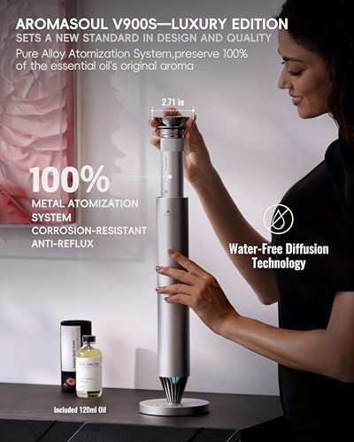 AROMASOUL Alloy Edition Scent Machine, Hotel‑Grade Waterless Diffuser - Image 3