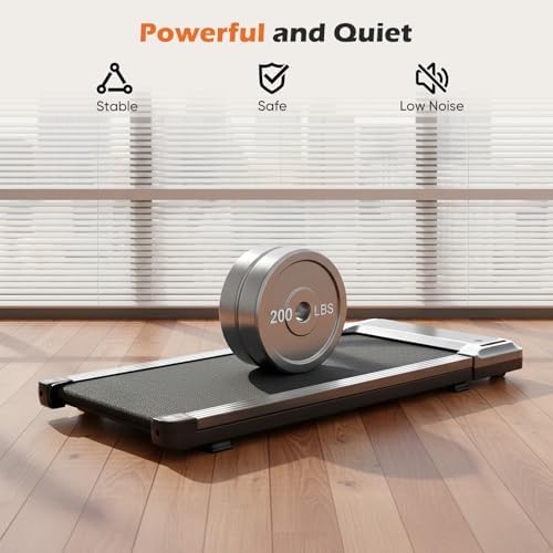 Sweetcrispy Walking Pad Treadmill for Home Office, Compact Quite Under-Desk Treadmills with Adjustable Speed and Remote Control, Portable & Slim Design for Workouts Fitness - Image 6