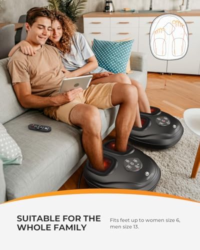 CooCoCo Foot Massager with Heat & Remote for Home Office Use - Image 3